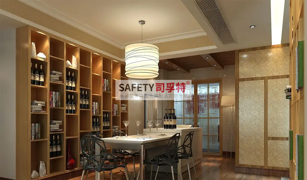 酒柜放到哪里合適？什么酒柜顯得高檔？【不銹鋼酒柜(圖4)