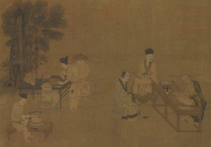 重拾“圍爐煮茶”文化，一起看看故宮藏畫里的“圍爐煮茶”[精制鋼圍爐茶桌](圖2)