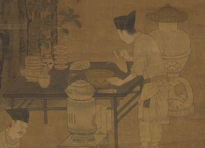 重拾“圍爐煮茶”文化，一起看看故宮藏畫里的“圍爐煮茶”[精制鋼圍爐茶桌](圖4)