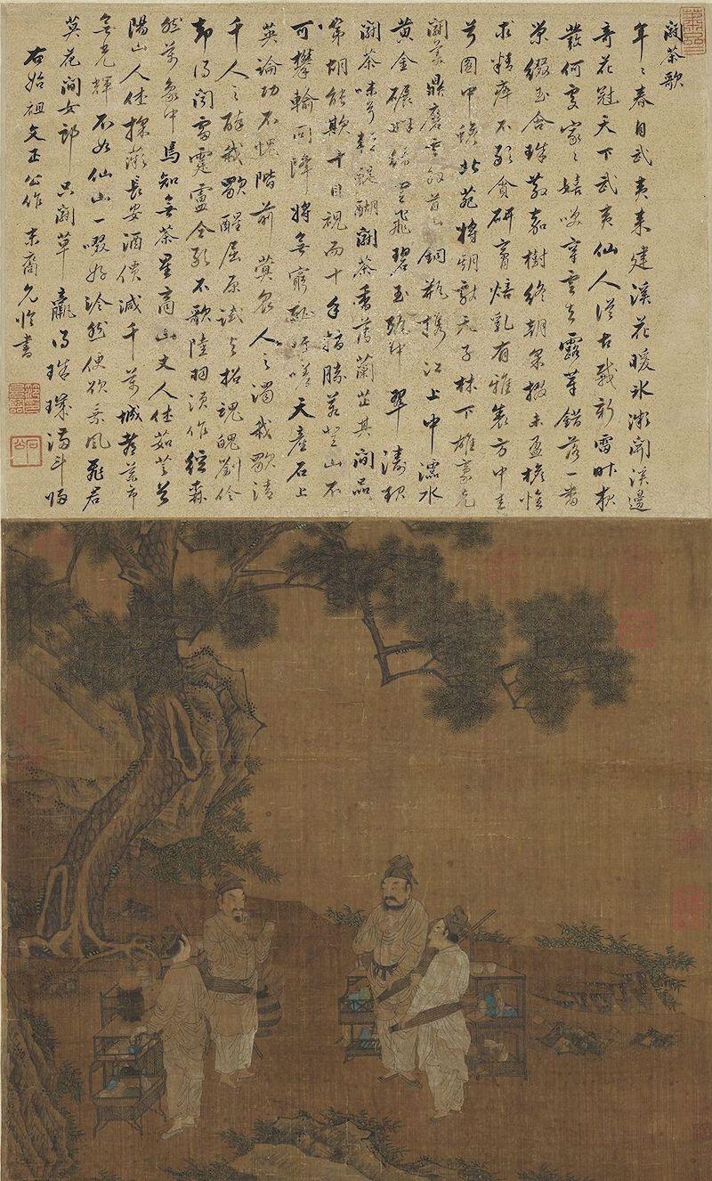 重拾“圍爐煮茶”文化，一起看看故宮藏畫里的“圍爐煮茶”[精制鋼圍爐茶桌](圖7)